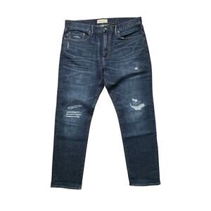 GAP 1969 Slim Fit Jeans Men’s 34x30 Blue Stretch Destructed Denim
